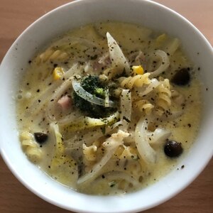 食べる豆乳パスタスープ＋＋